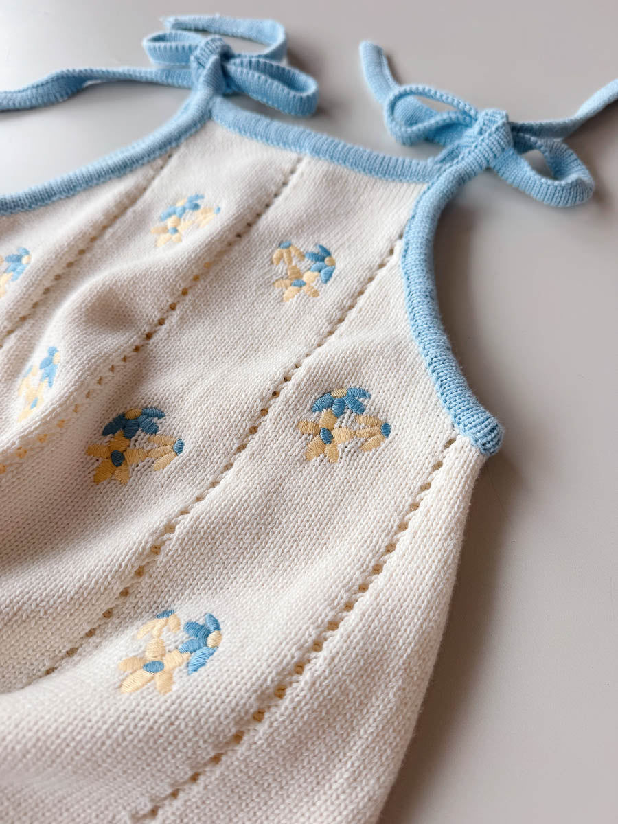 Bloom Pointelle Tie Dress | Pansy