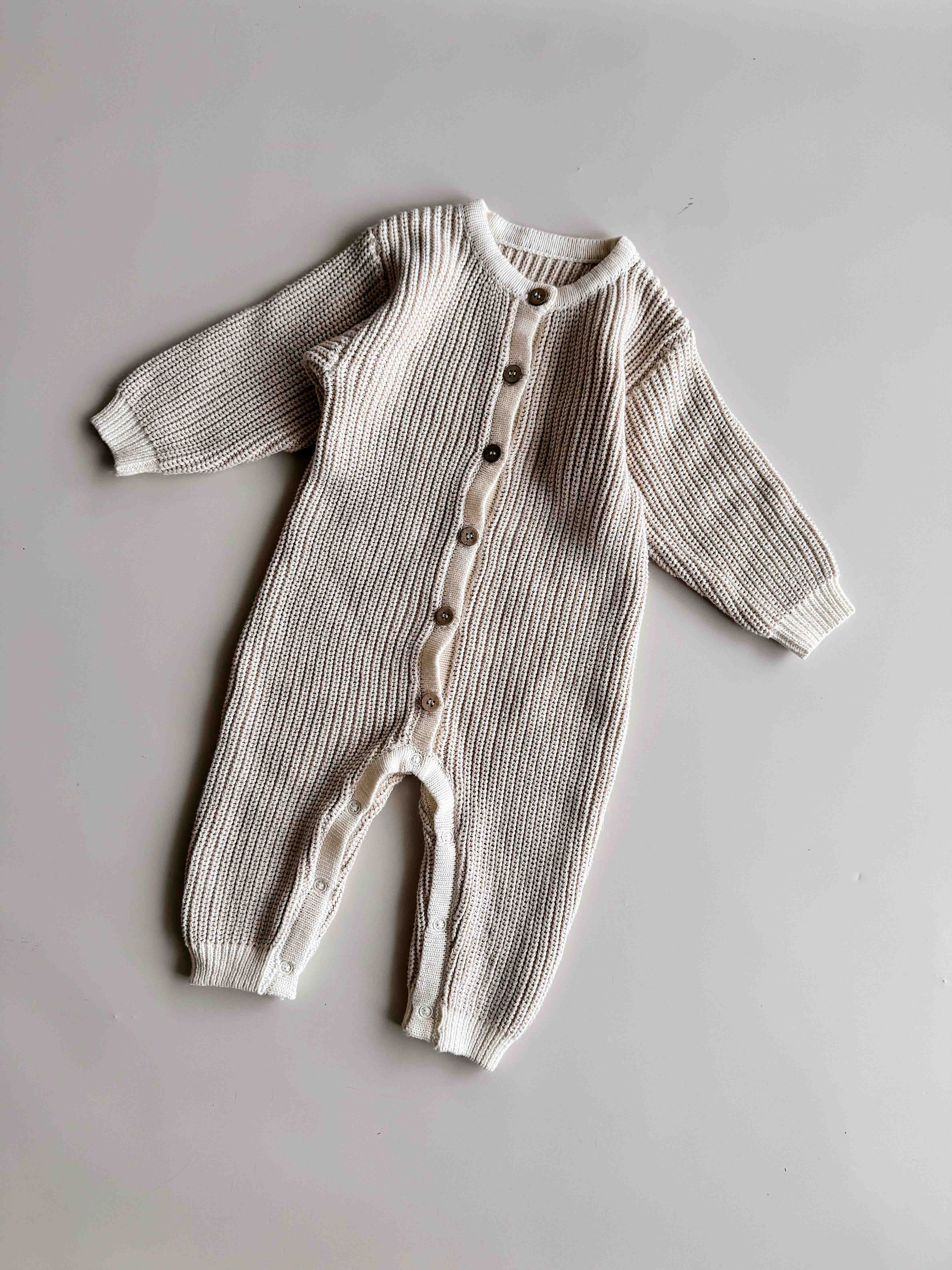Chunky Full Romper | Oat