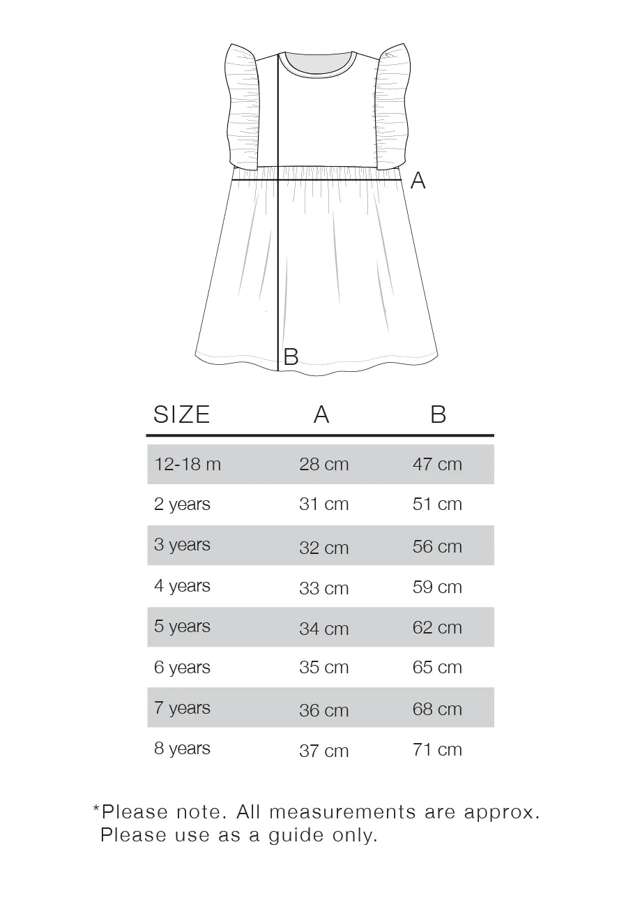 Flutter Shoulder Dress | Shell Broderie