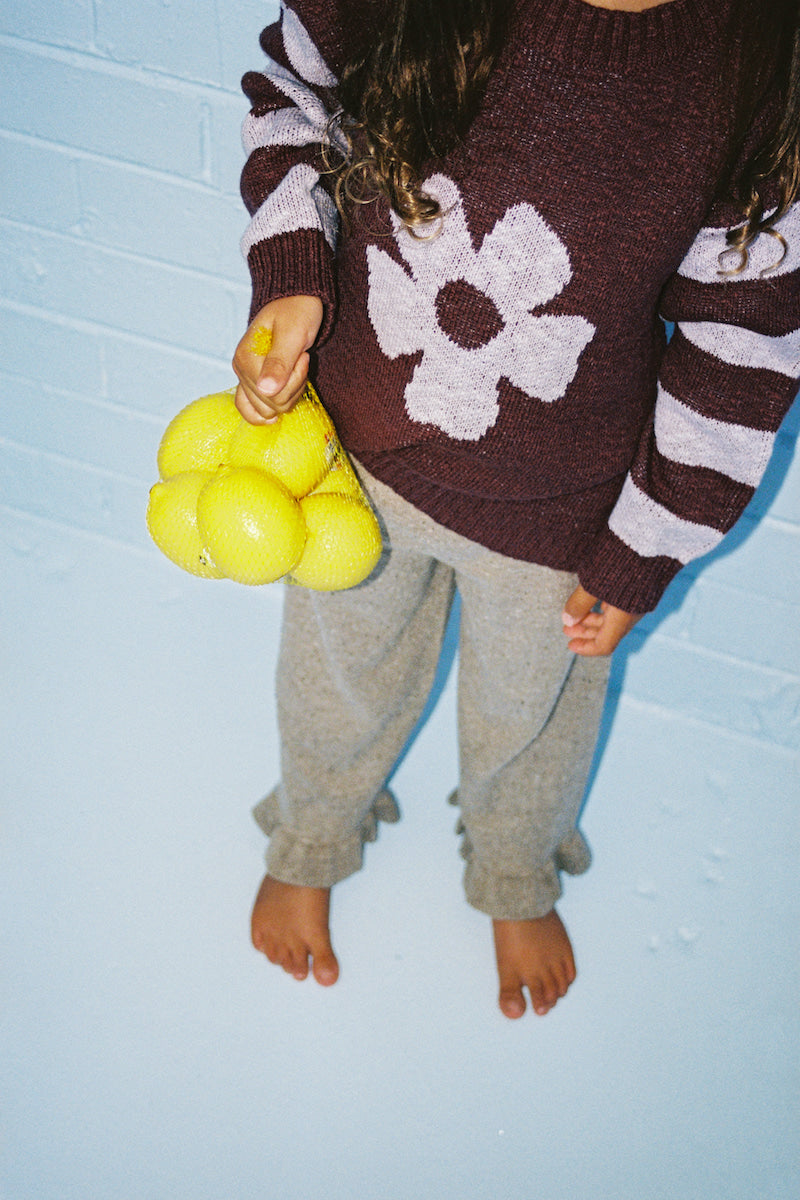 Bloom Knit Pull Over - Plum