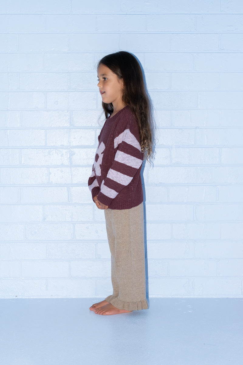 Bloom Knit Pull Over - Plum