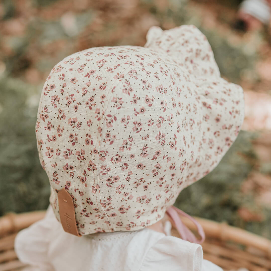 Searcher Ruffle Sun Bonnet | Ruby / Rosa