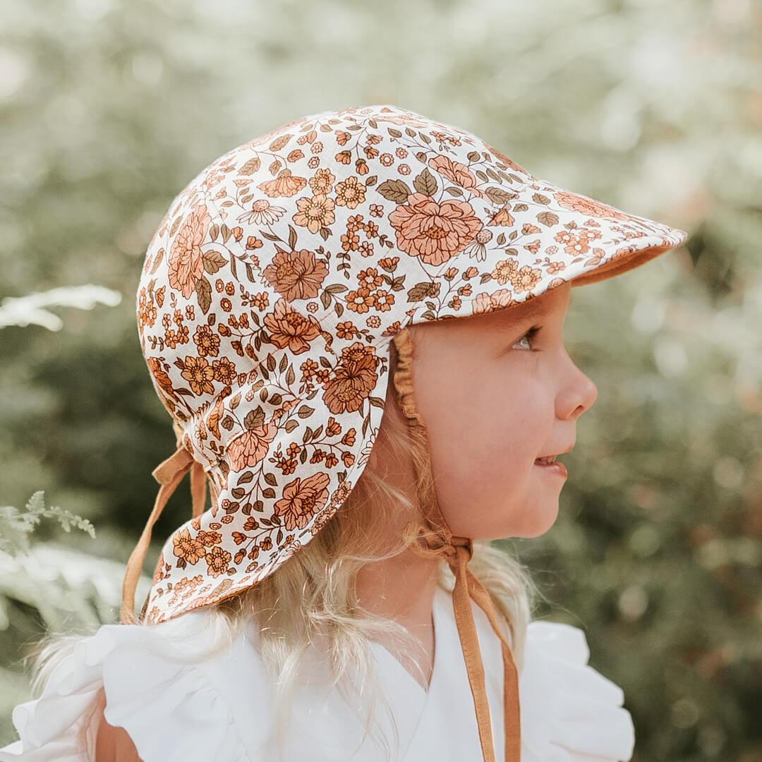 Lounger Baby Flap Sun Hat | Marie / Maize