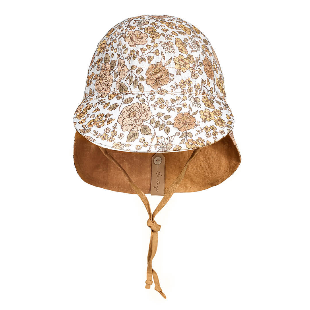 Lounger Baby Flap Sun Hat | Marie / Maize