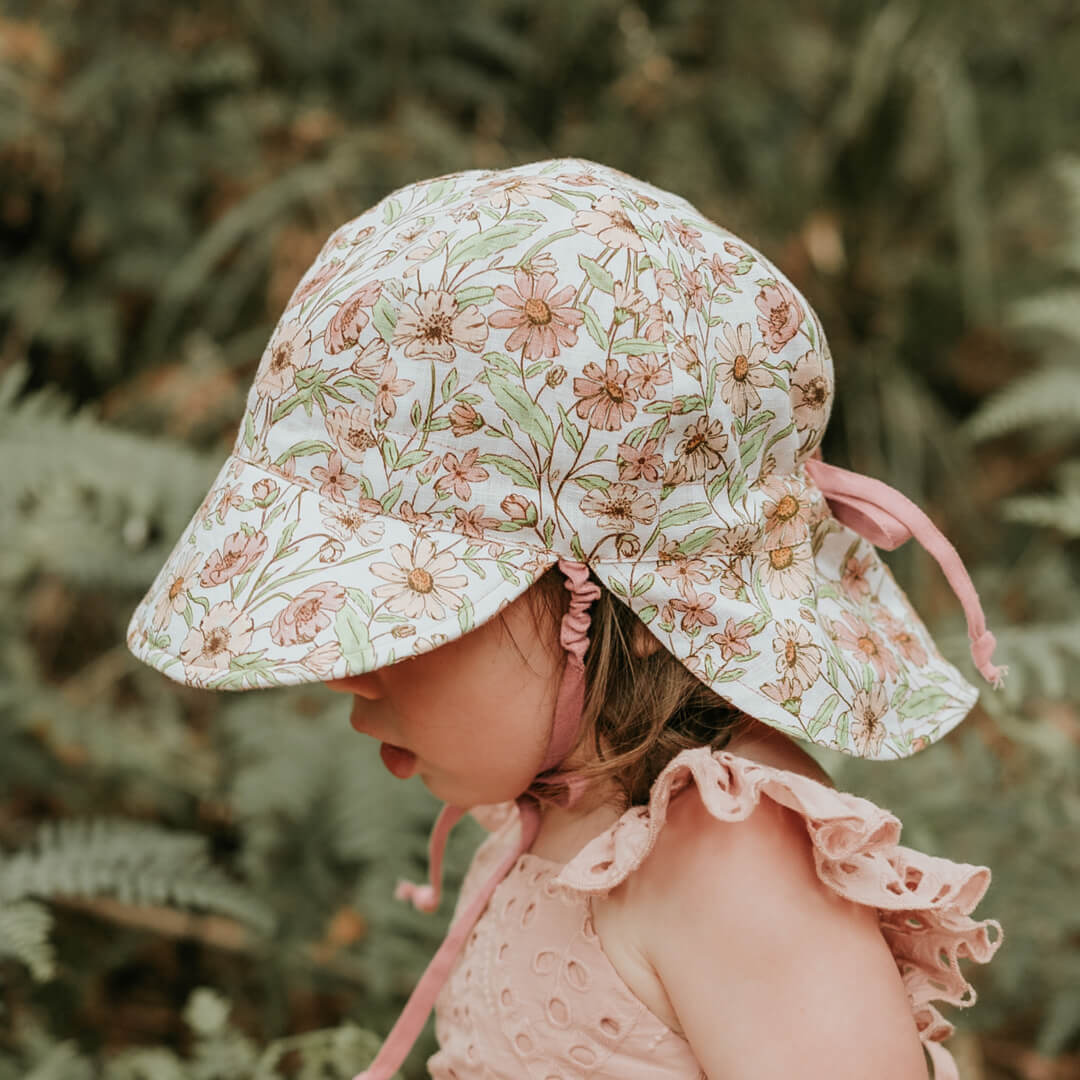 Lounger Baby Flap Sun Hat | Poppy / Rosa