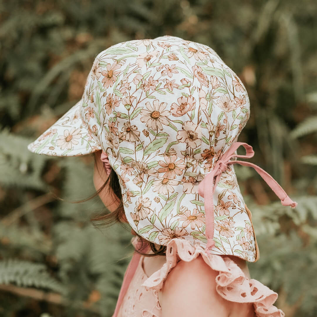 Lounger Baby Flap Sun Hat | Poppy / Rosa