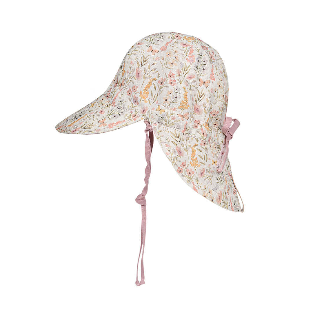 Lounger Baby Flap Sun Hat | Paris / Rosa