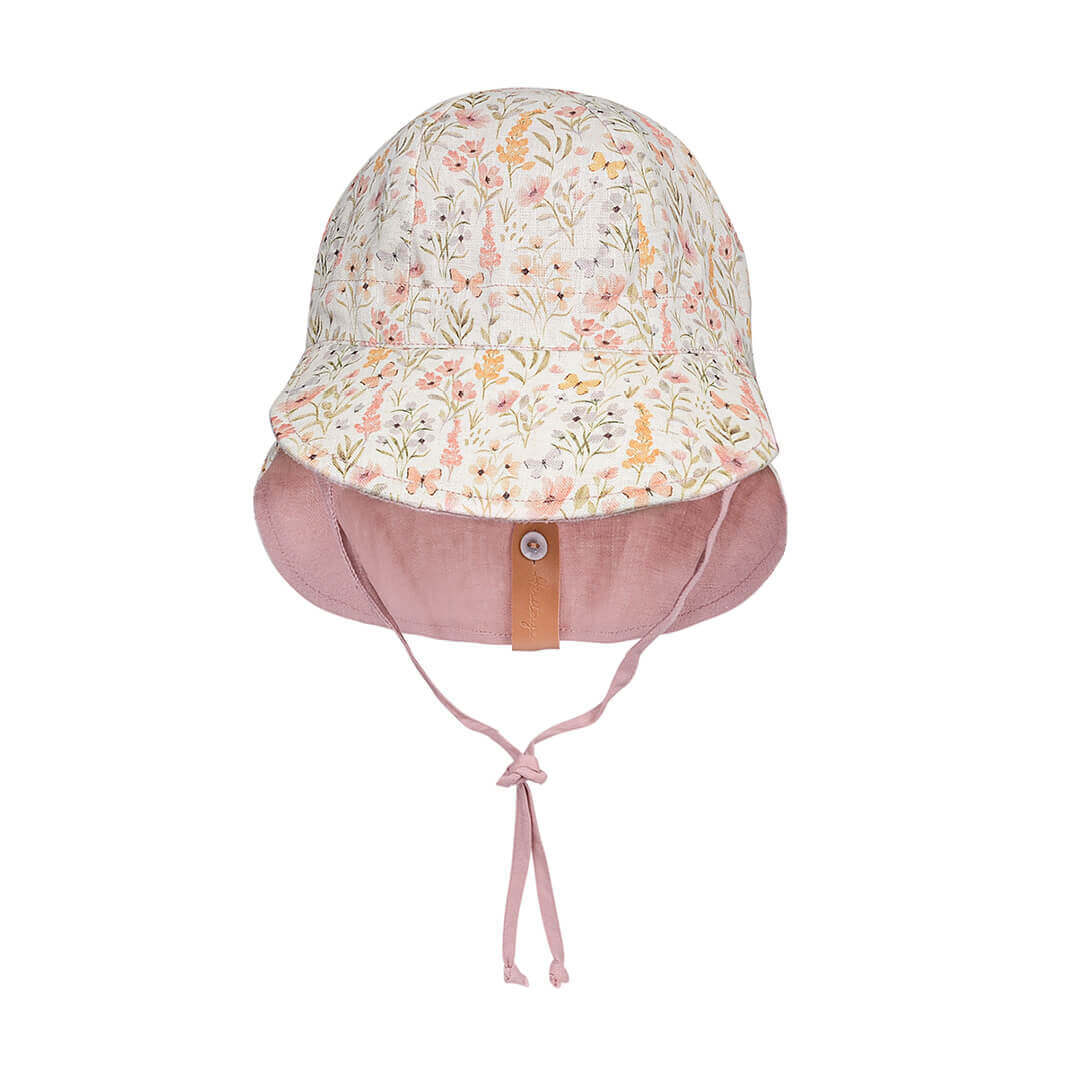 Lounger Baby Flap Sun Hat | Paris / Rosa