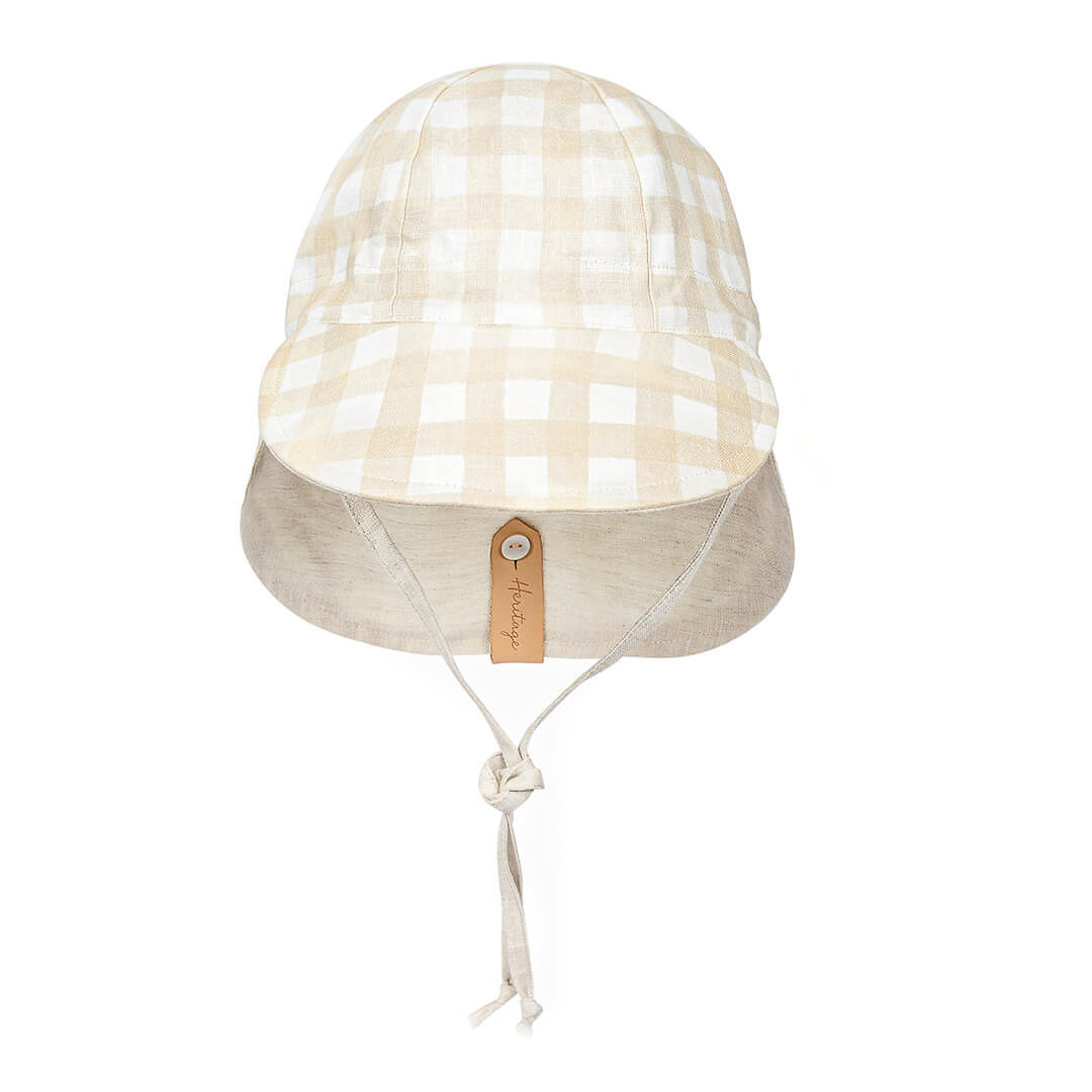 Lounger Baby Flap Sun Hat | Flynn / Flax