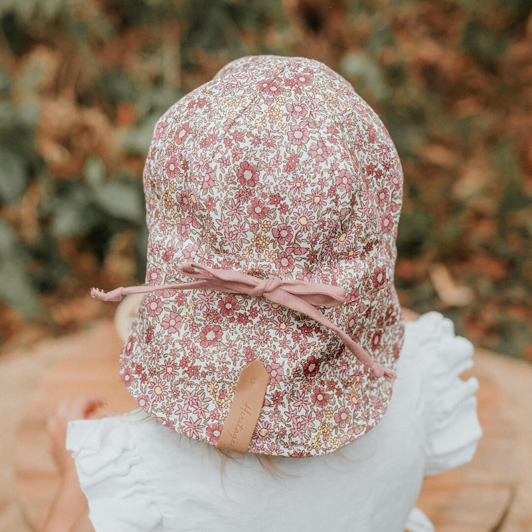Lounger Baby Flap Sun Hat | Ramble / Rosa