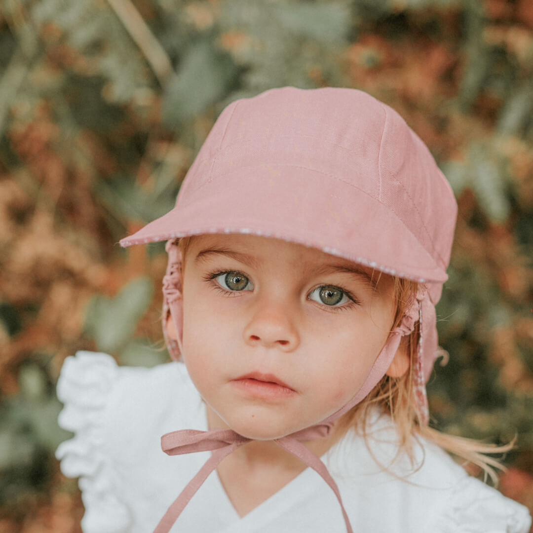 Lounger Baby Flap Sun Hat | Ramble / Rosa