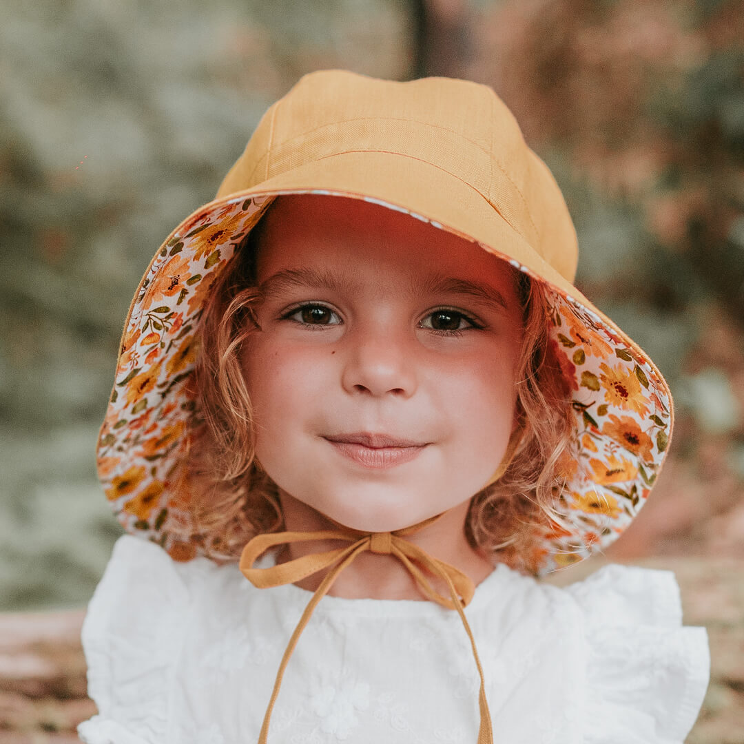 Wanderer Panelled Bucket Sun Hat | Margaret / Maize