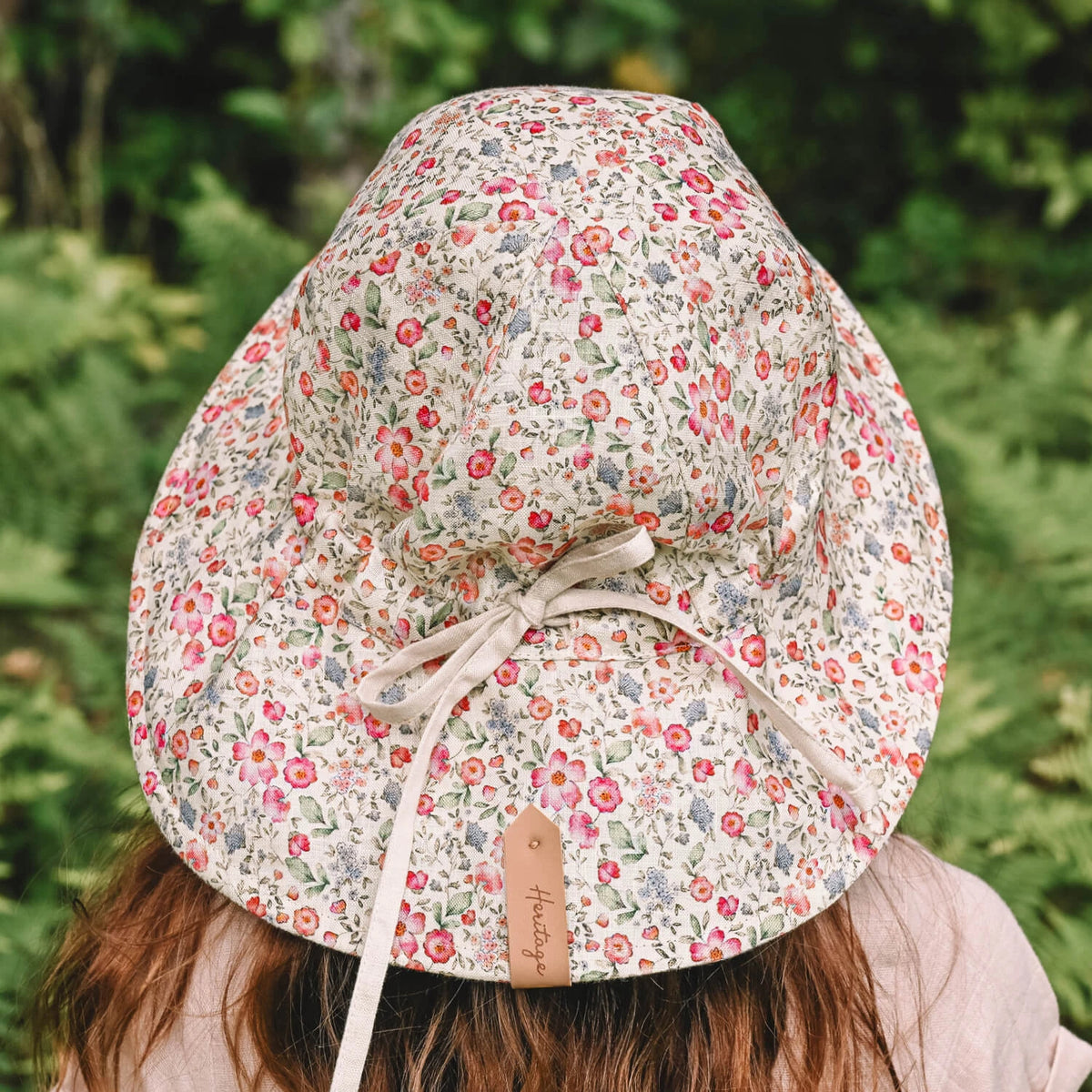 Wanderer Panelled Bucket Sun Hat | Francesca / Flax