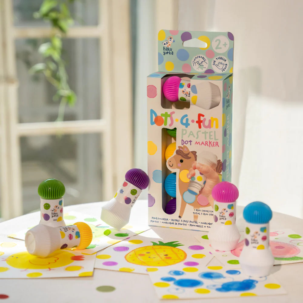 5 Dot Markers | Pastel Colours