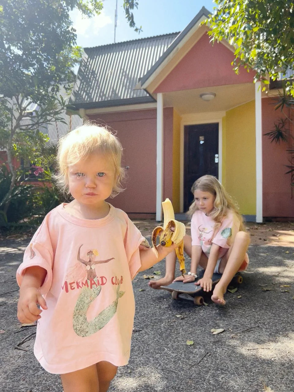 Kids Tee Mermaid Club | Pink