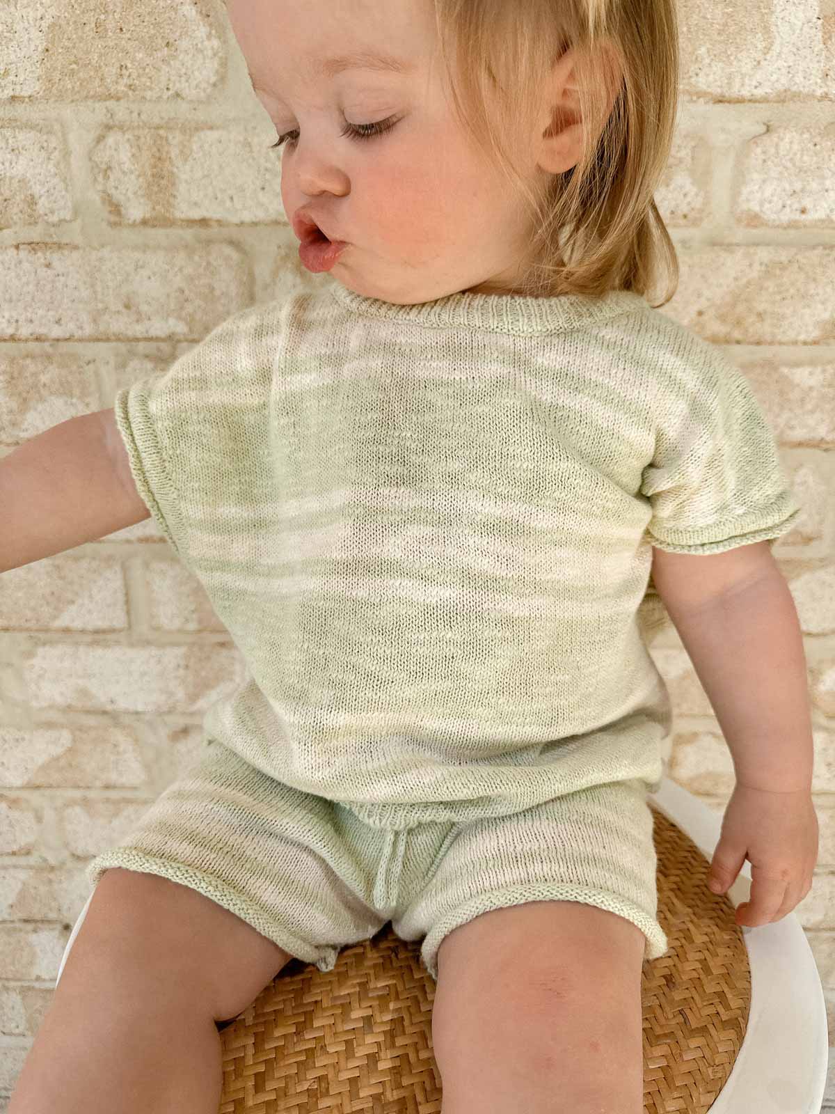 Kori Slub Cotton Shorts | Honeydew