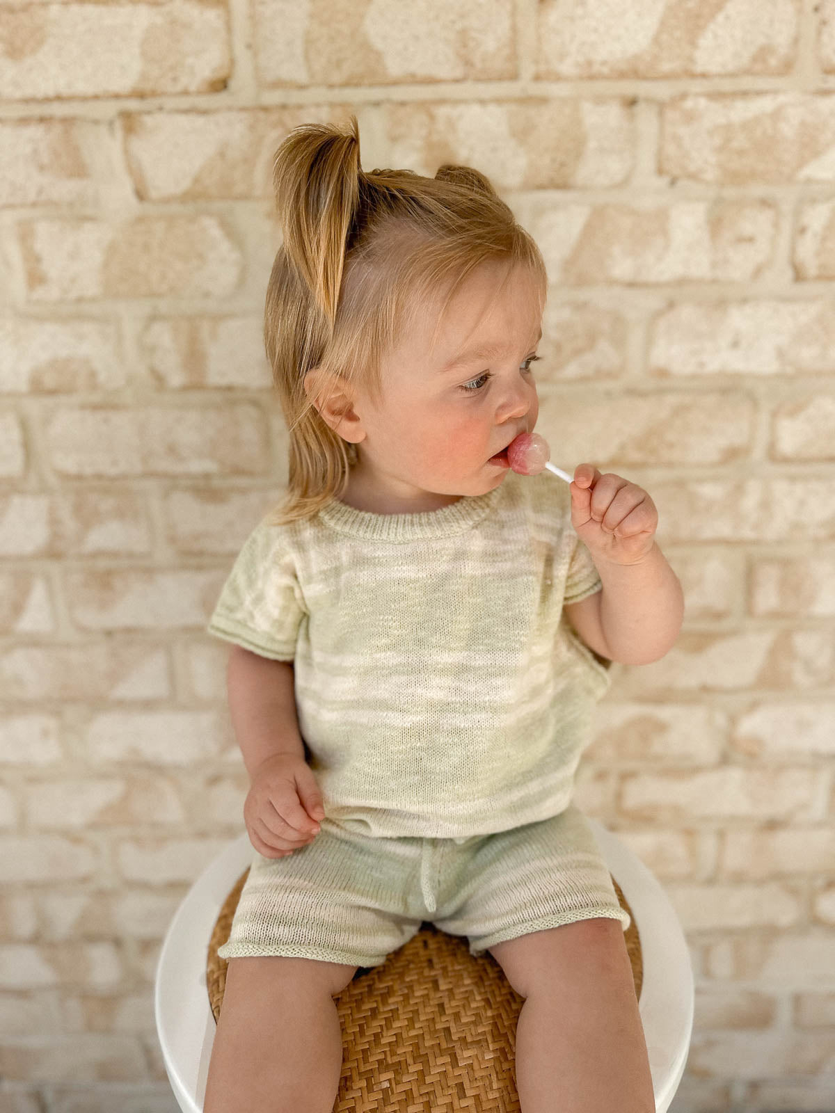 Kori Slub Cotton Shorts | Honeydew