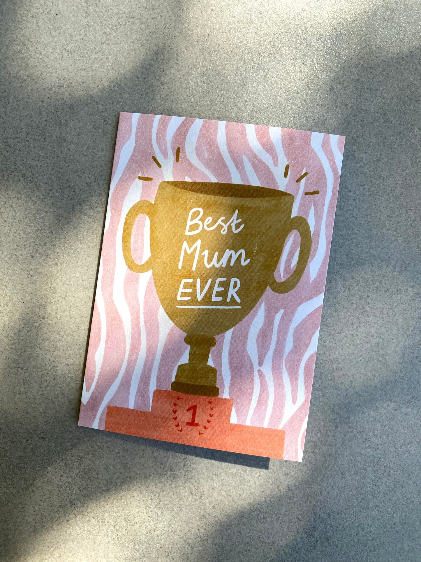 Card | Best Mum Ever Trophy
