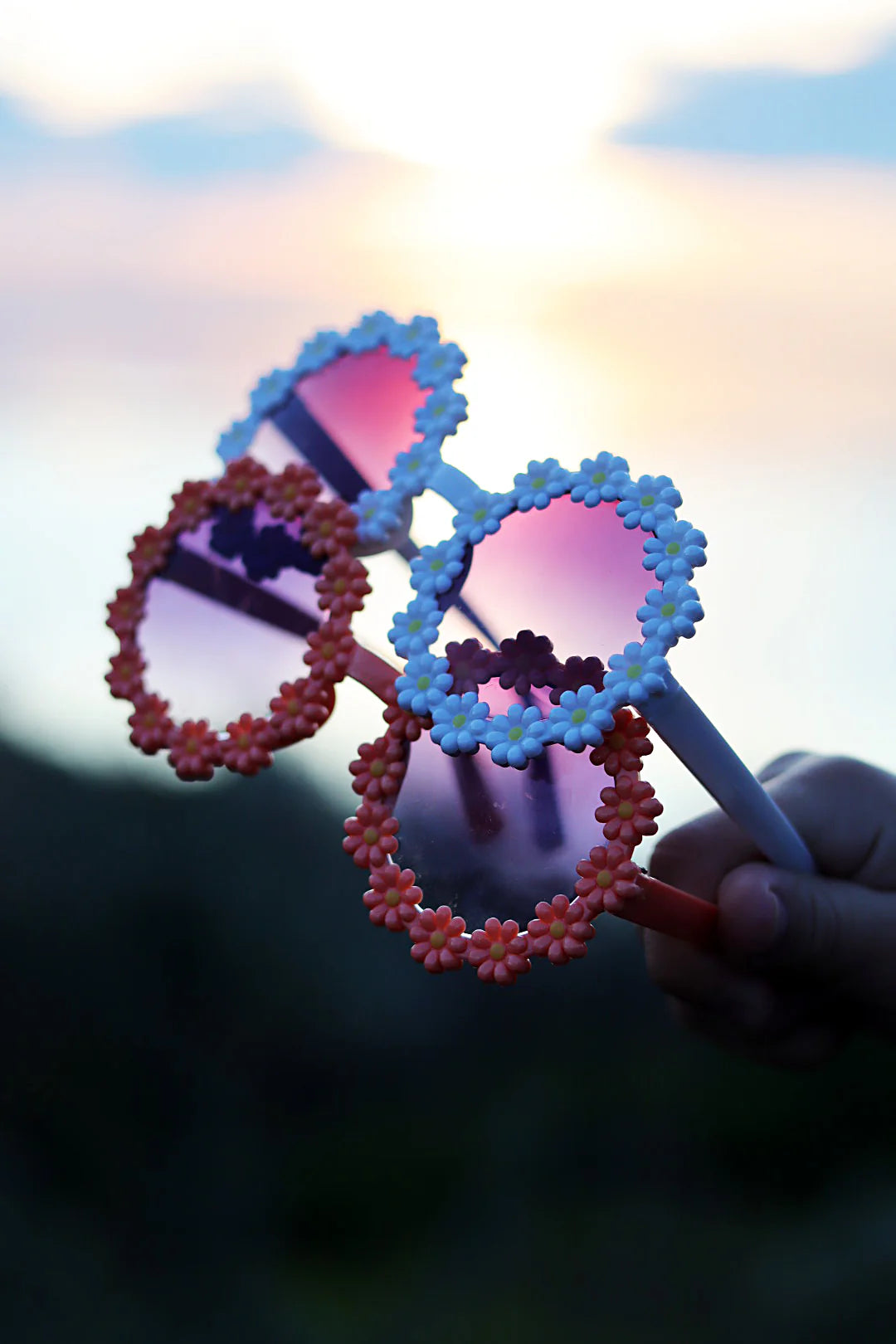 Kids Sunglasses | Flower Power White