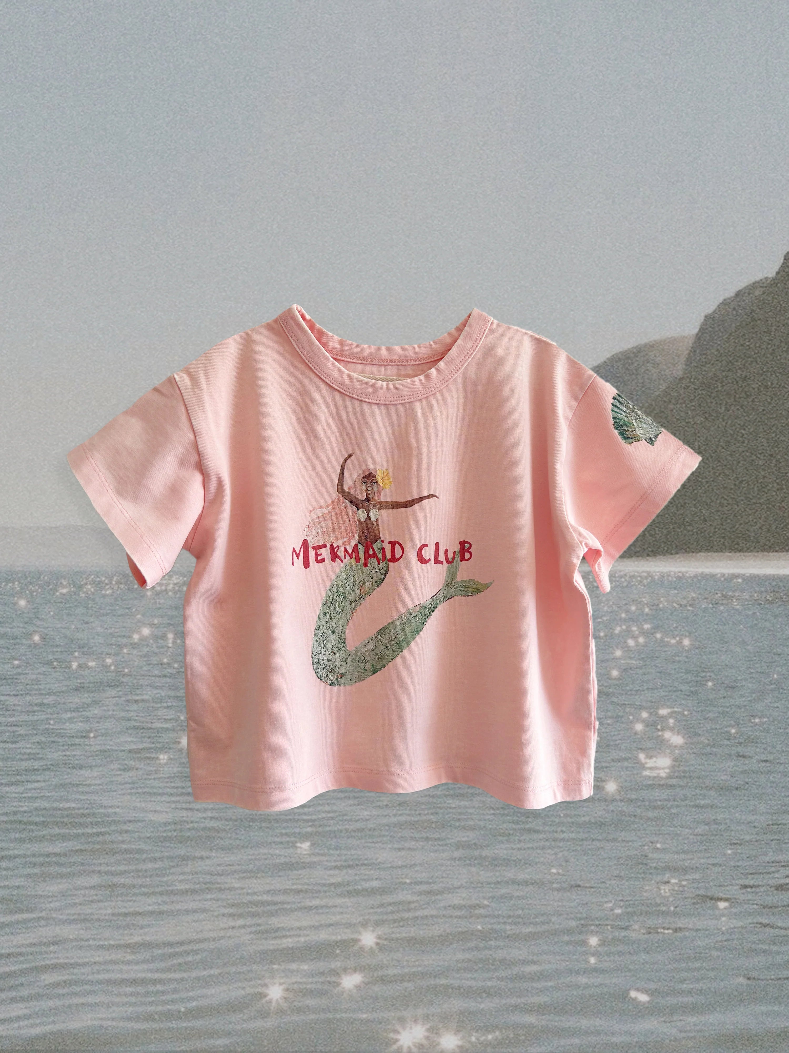 Kids Tee Mermaid Club | Pink
