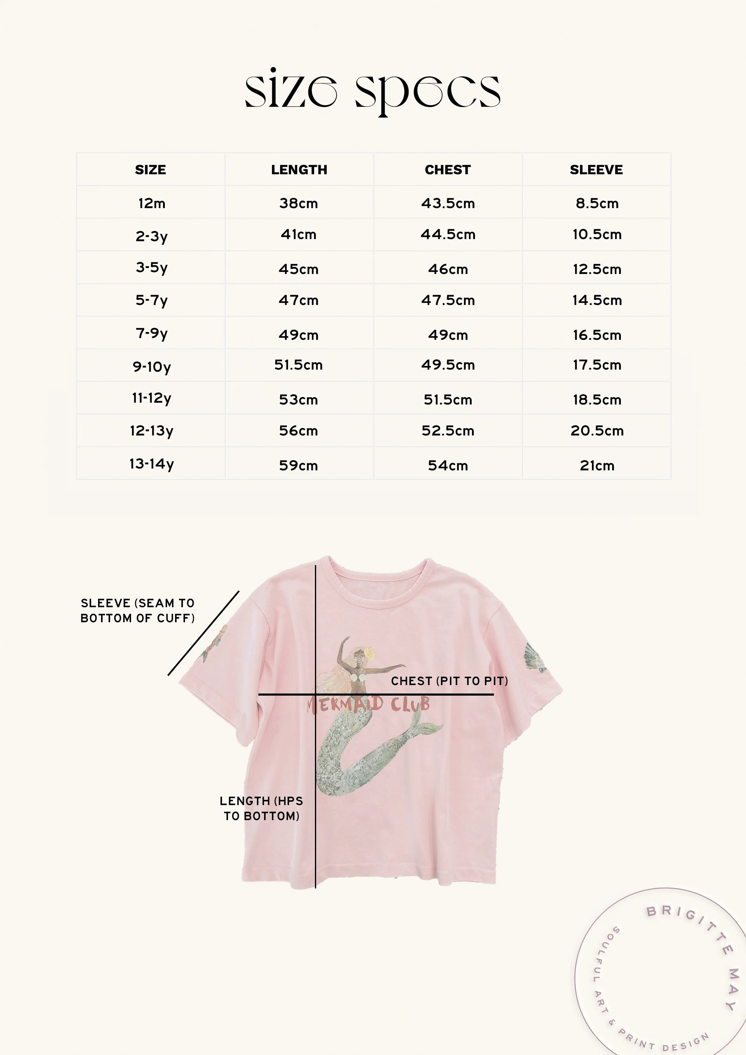 Kids Tee Mermaid Club | Pink