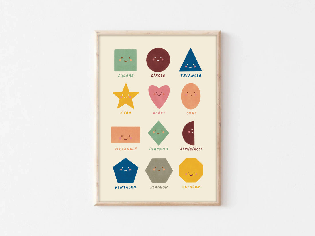 Art Print | Shapes Educational
