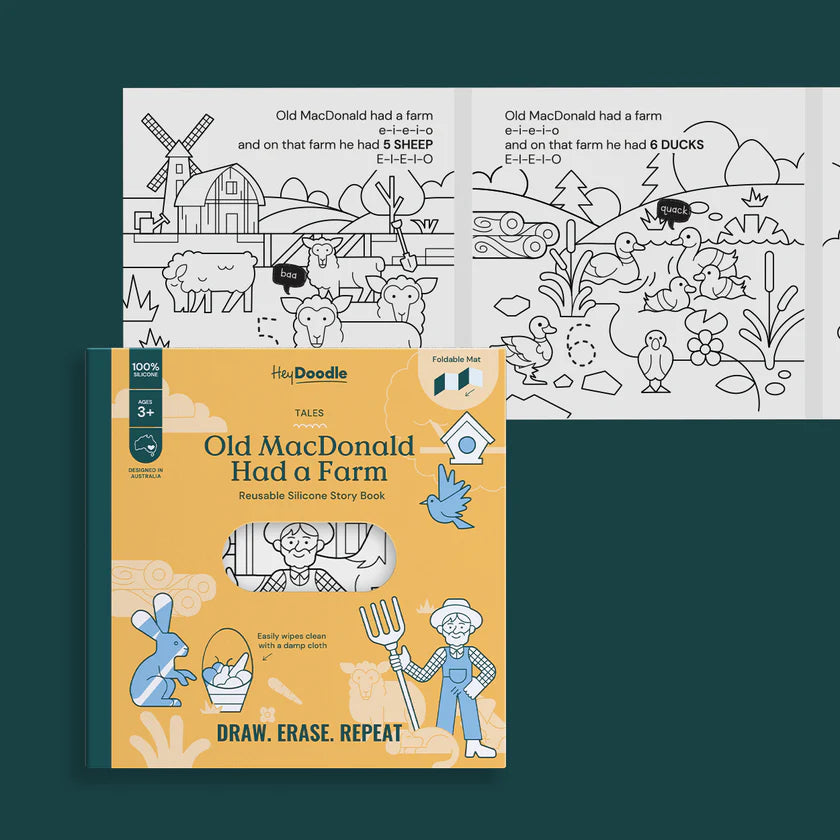 Reusable Colouring Book | Old MacDonald