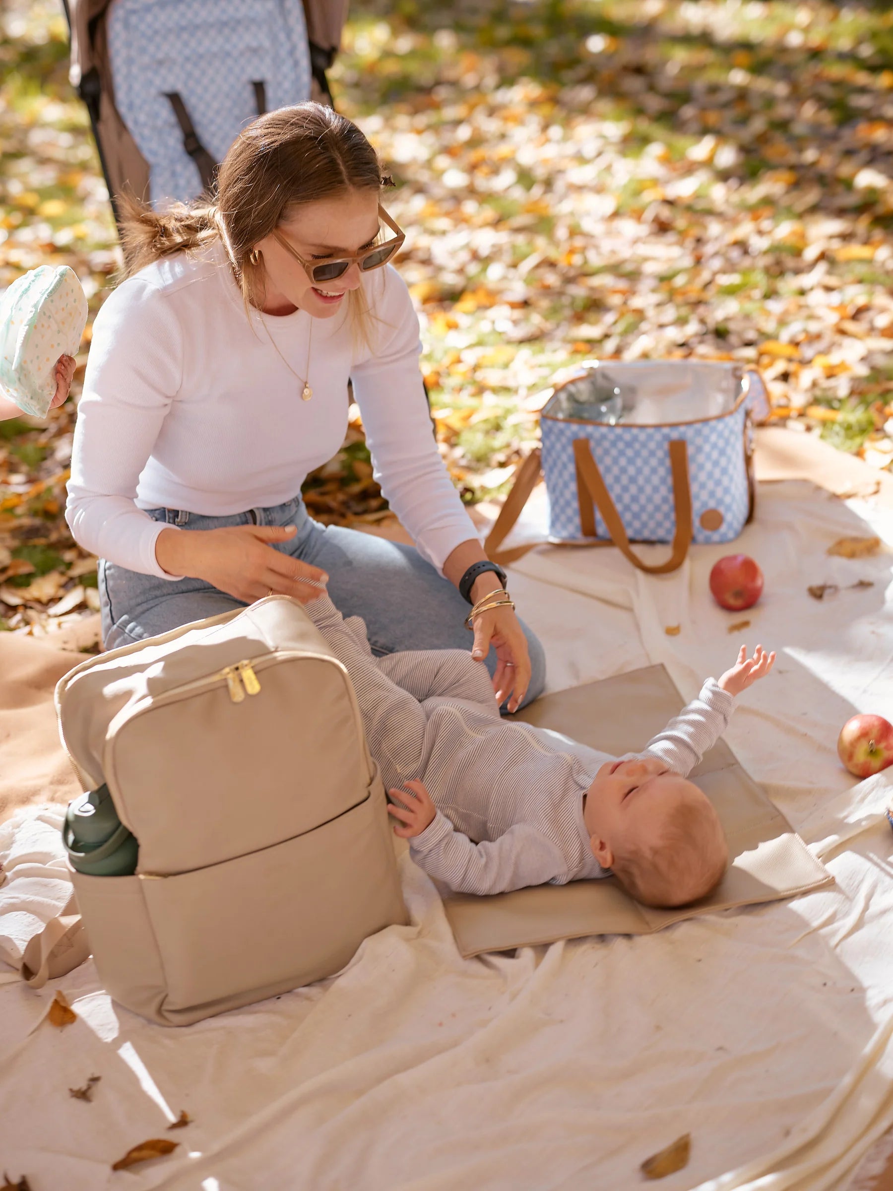 Multitasker Nappy Backpack | Oat Vegan Leather