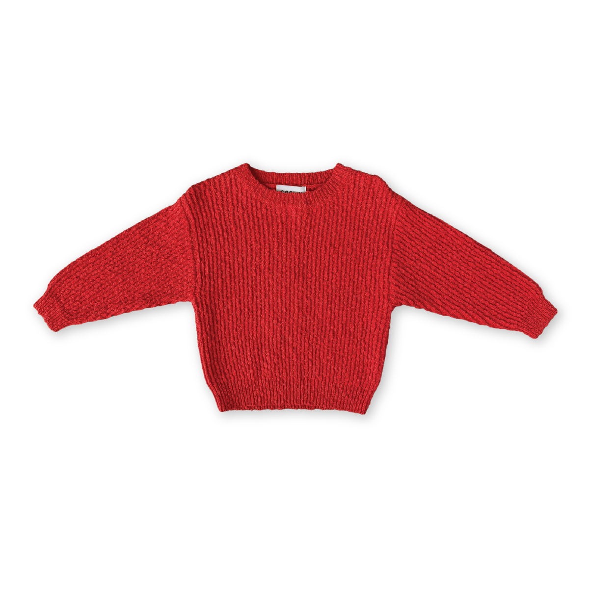 Organic Textured Boucle Knit Pull Over - Sauce