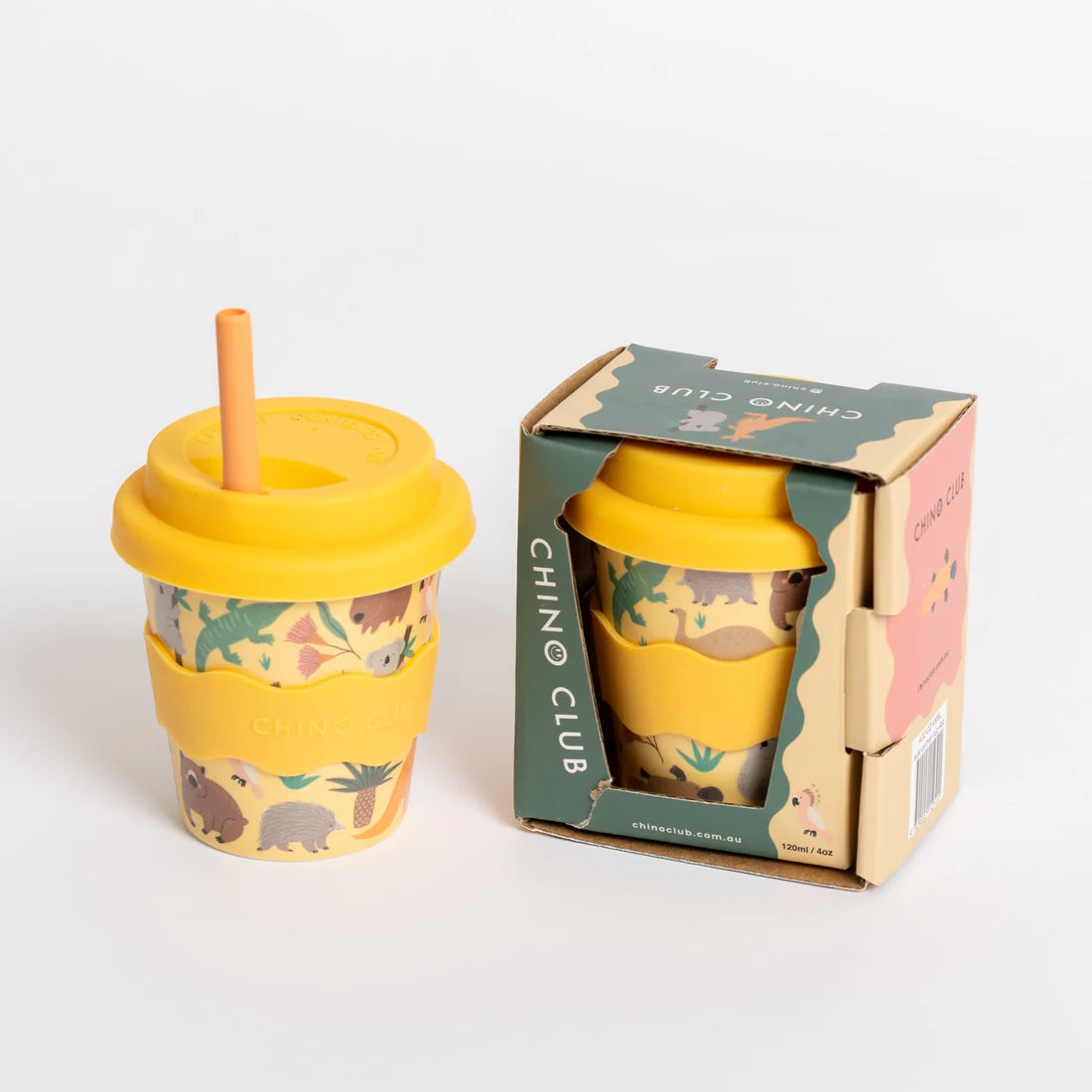 Reusable Baby Chino Cup l Aussie Animals