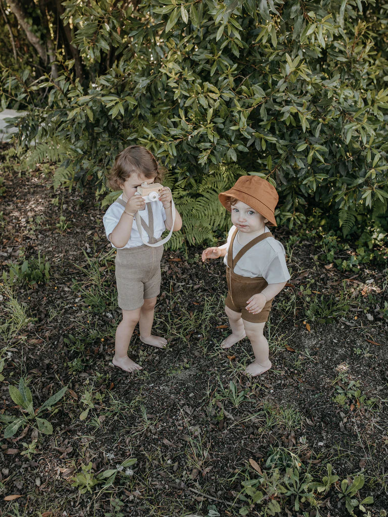 Shorty Organic Cotton Unisex Tights l Acorn Brown