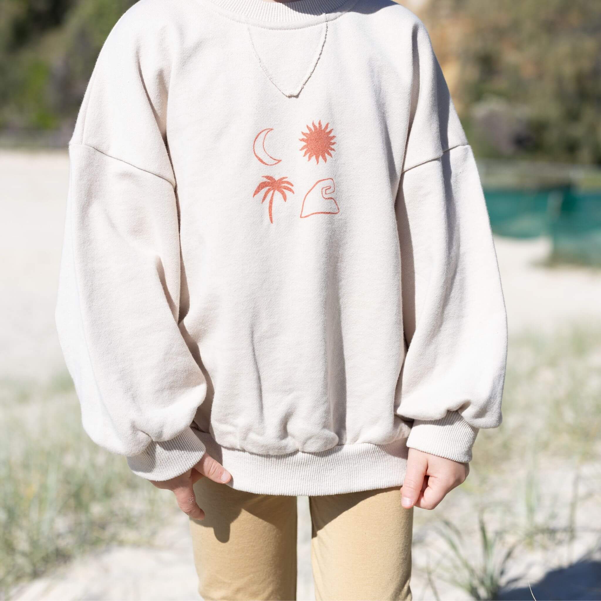 Organic Cotton Beachcomber Jumper | Stone