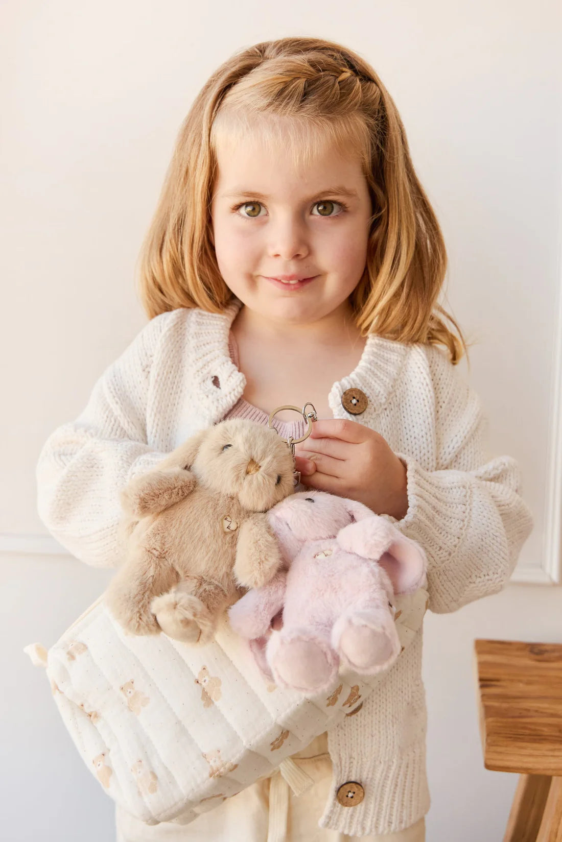 Snuggle Bunnies | Penelope Keyring | Caramel