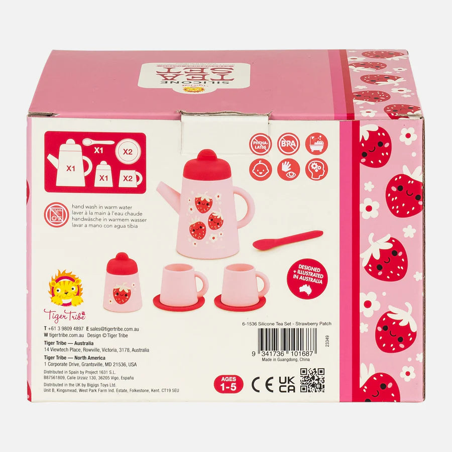 Silicone Tea Set | Strawberry Patch