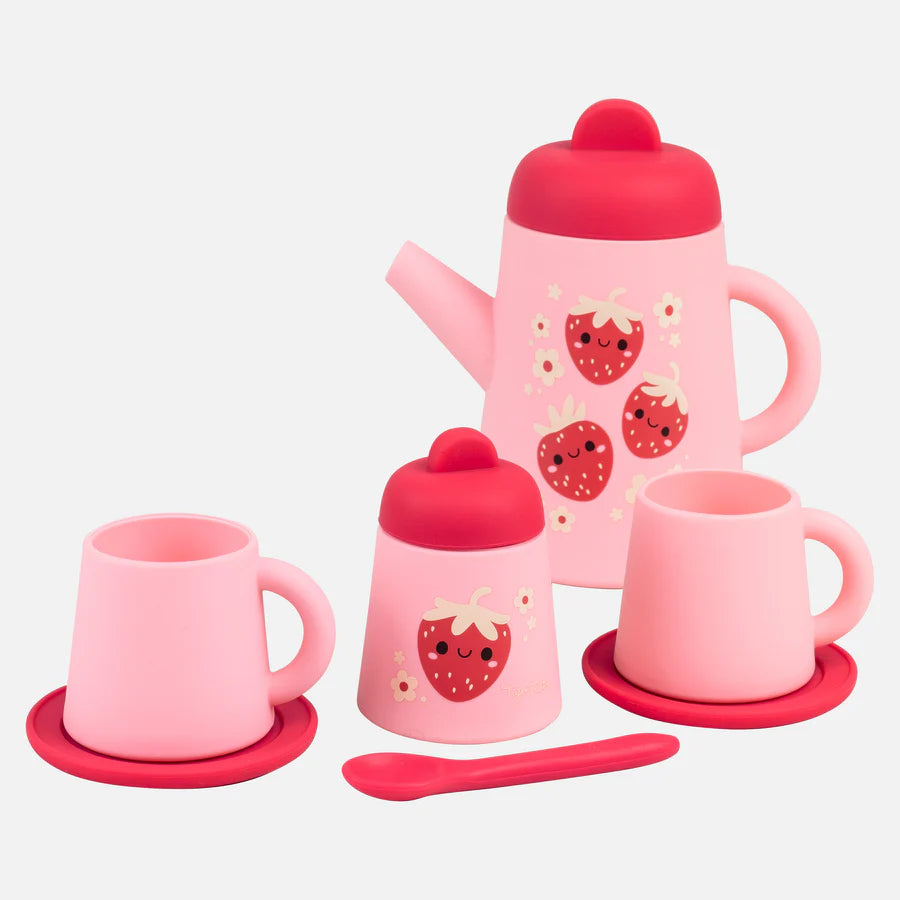 Silicone Tea Set | Strawberry Patch