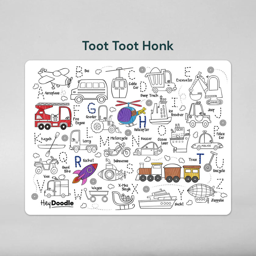 Activity Doodle Mat | Toot Toot Honk