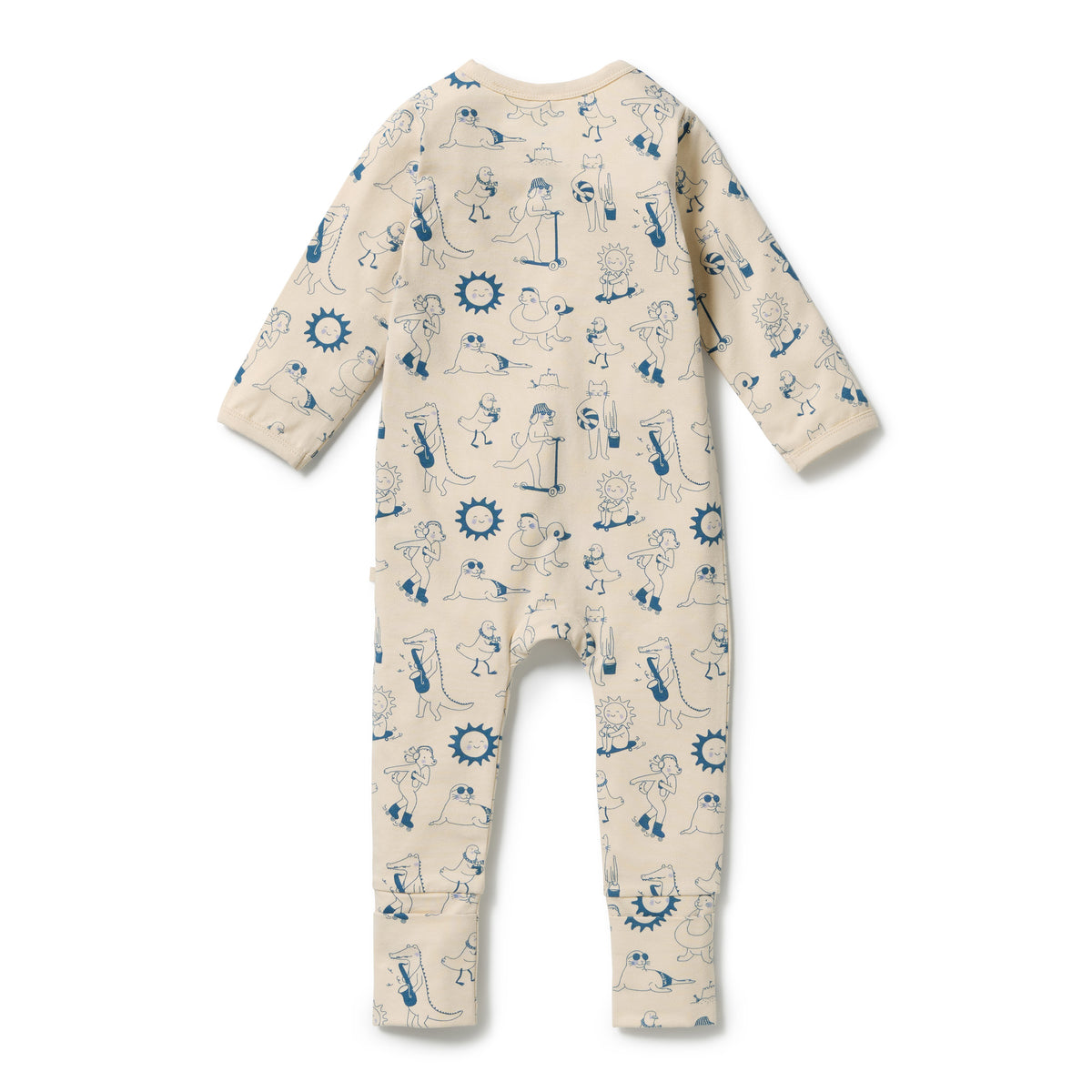 Organic Zipsuit with Feet | Tout est Magique