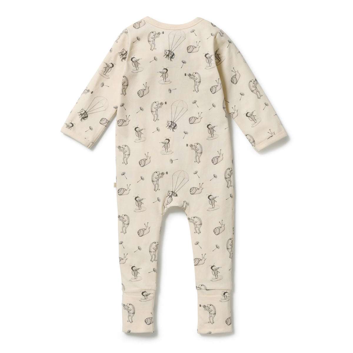 Organic Zipsuit with Feet | Whispering Willows