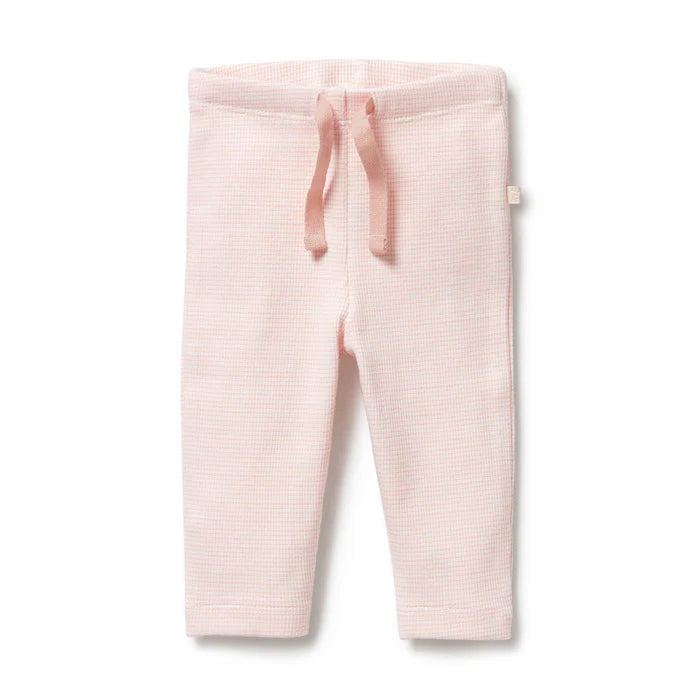 Organic Stripe Rib Legging | Cantaloupe