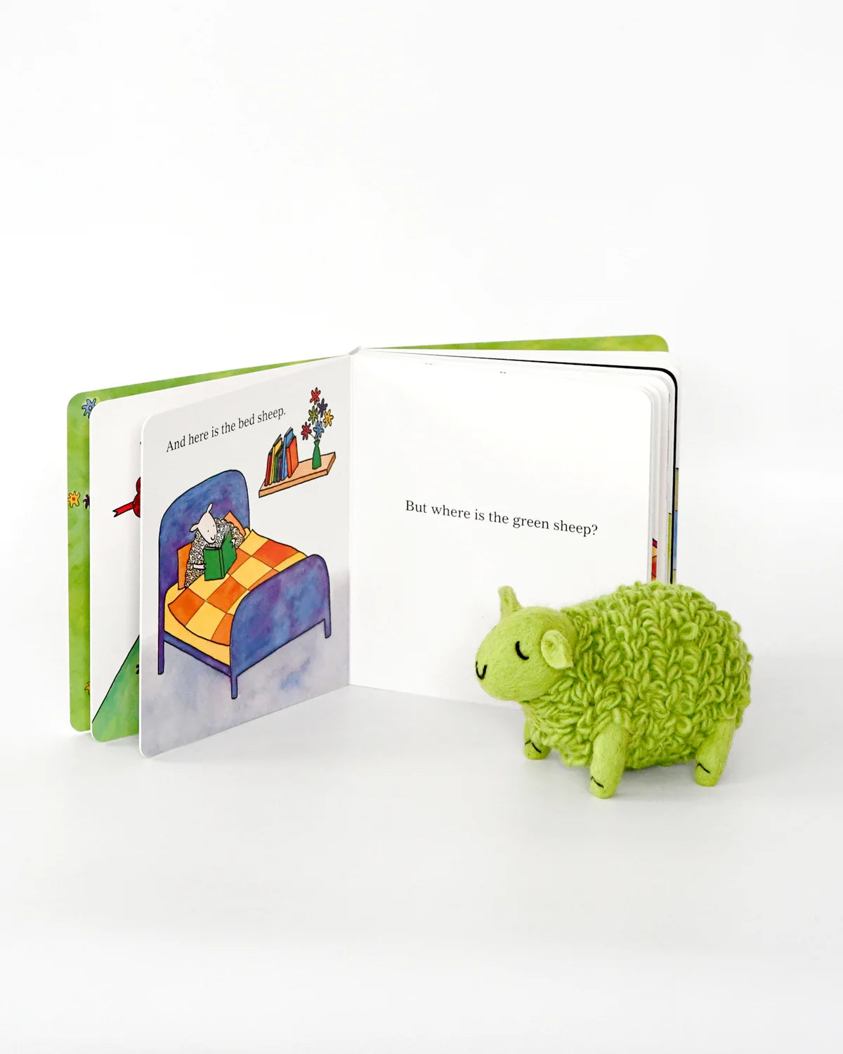 Book & Felt Finger Puppets | Where is Green Sheep?