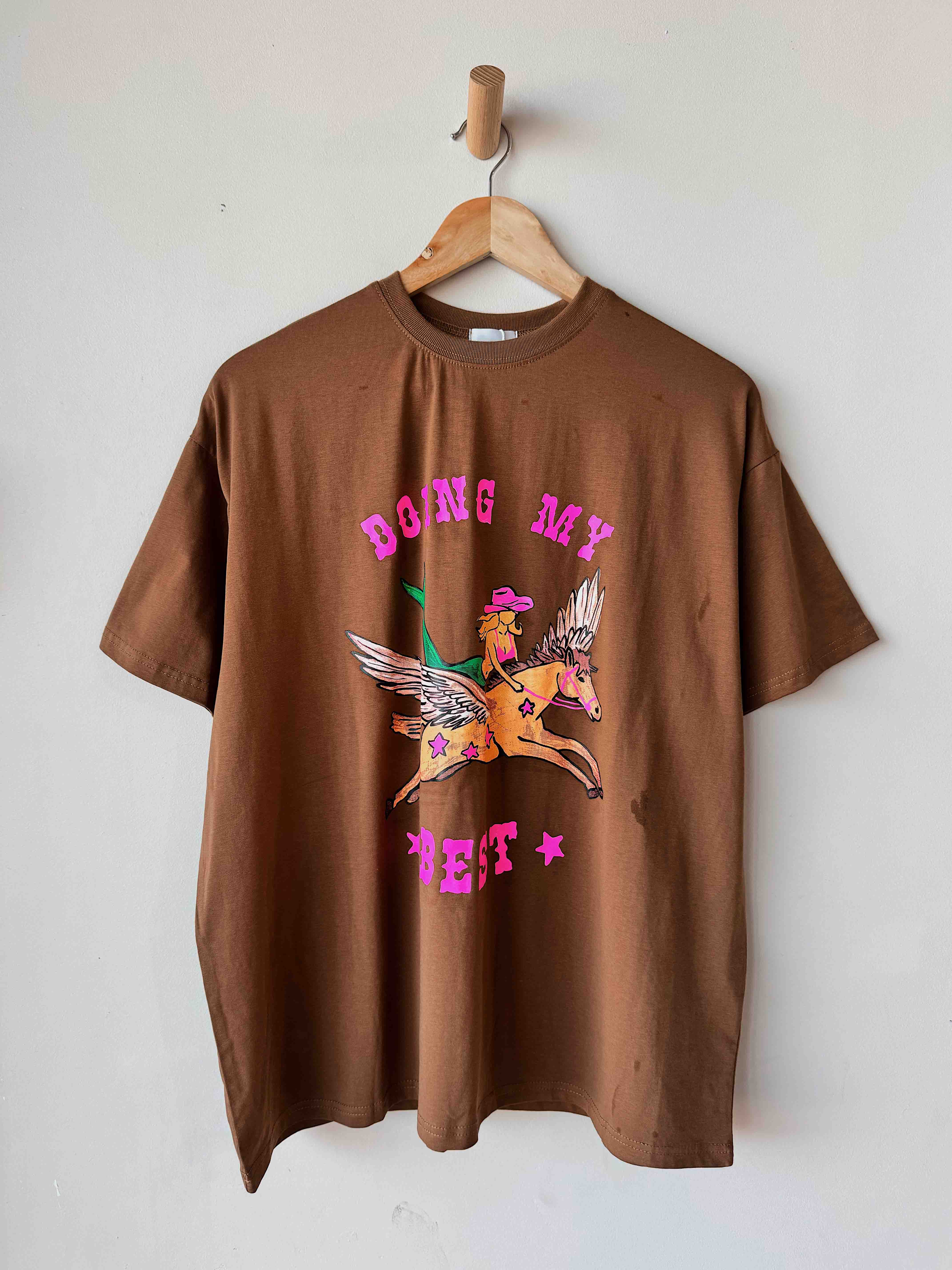 Womens SS Tee | Doing My Best Brown