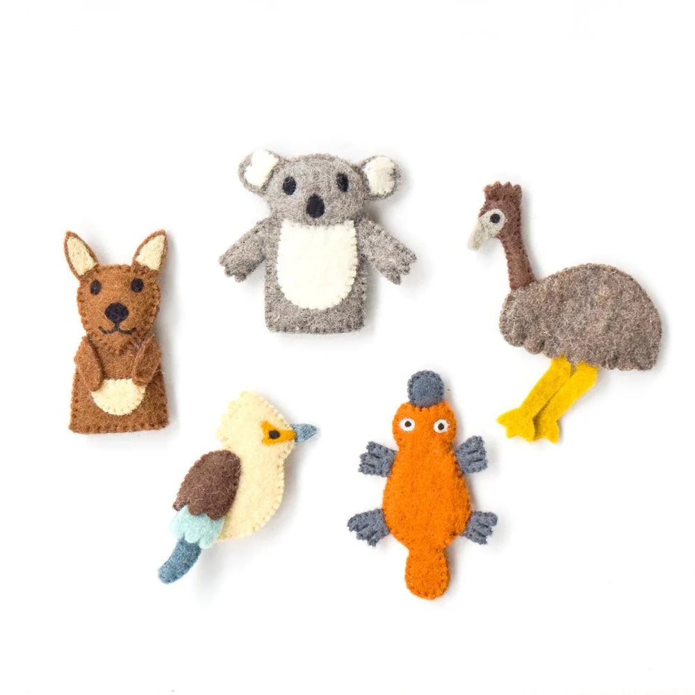Felt Finger Puppets | Australian Animals