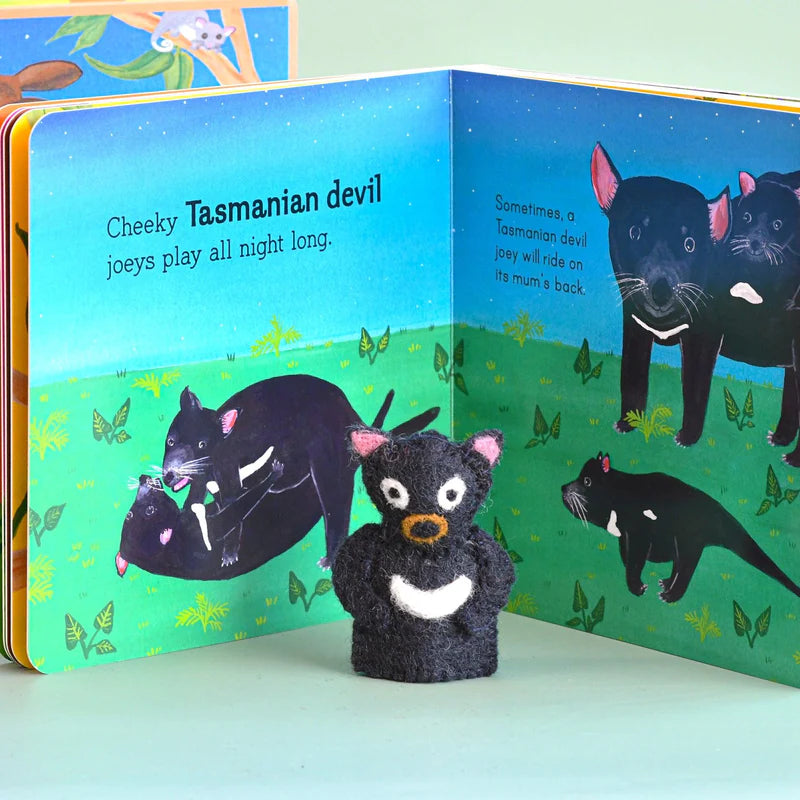 Book & Felt Finger Puppets | Australian Baby Animals