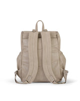 Nappy Backpack l Taupe Faux Leather