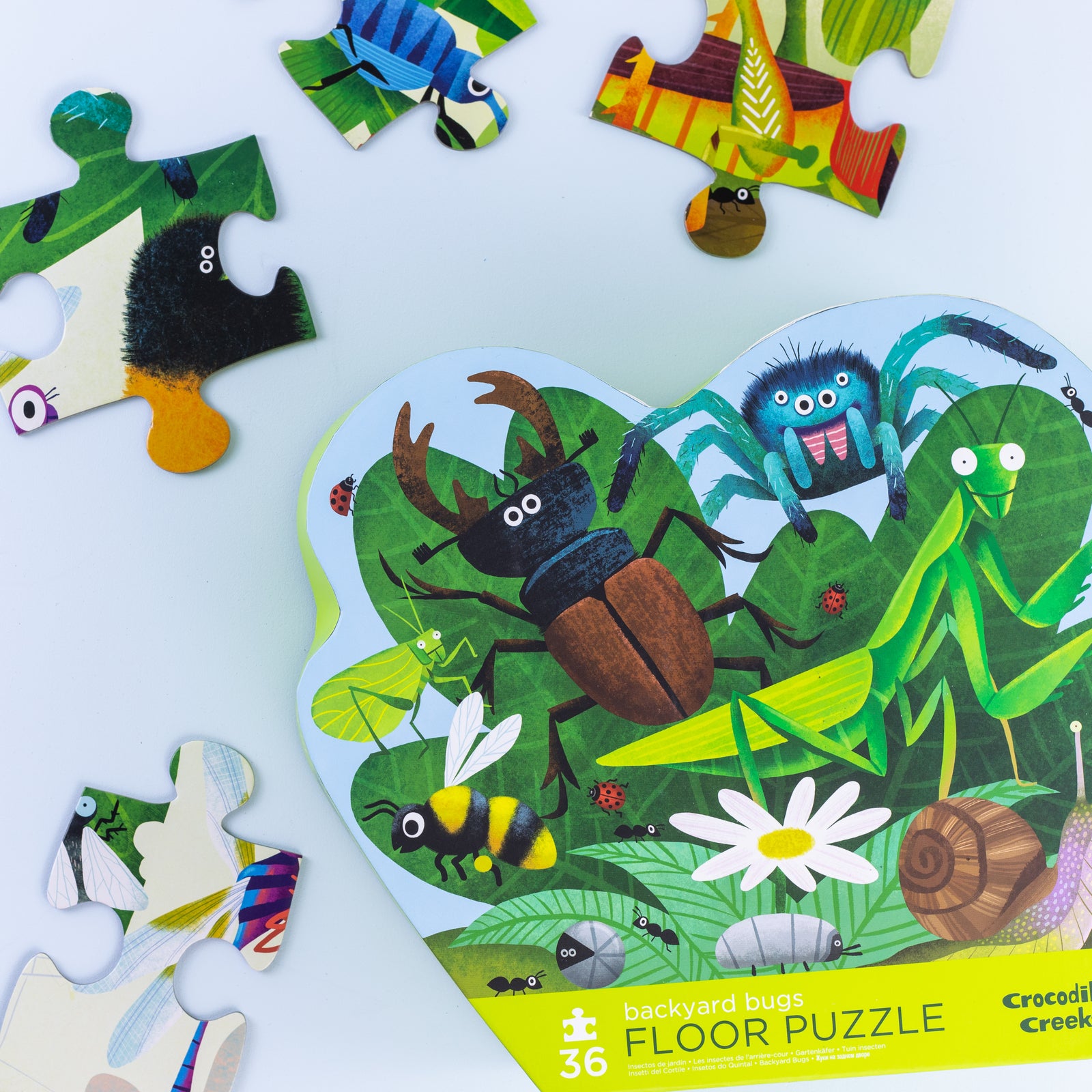 Classic Floor Puzzle 36 pc | Backyard Bugs