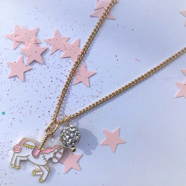 Kids Necklace | Unicorn Carousel