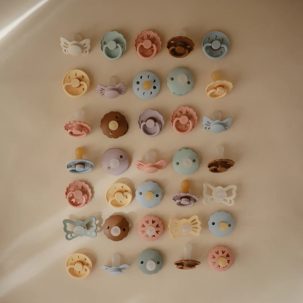 Moon Phase 2-Pack Pacifiers | Latex | Lilac/Daffodil