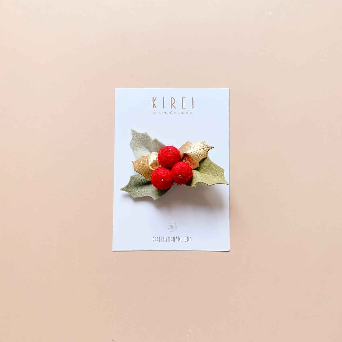 Alligator Clip | Holly Berry Red