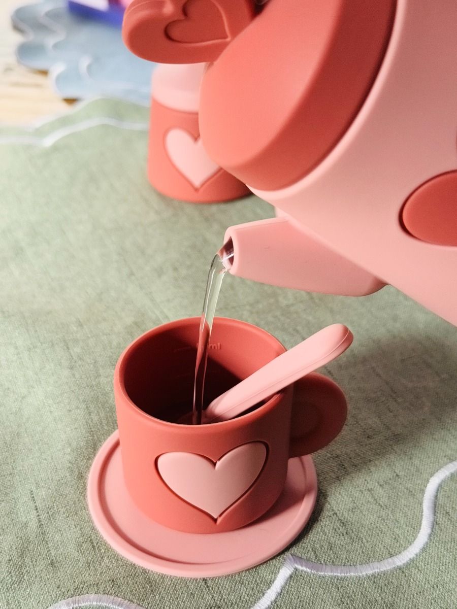 Pink Silicon Tea Set