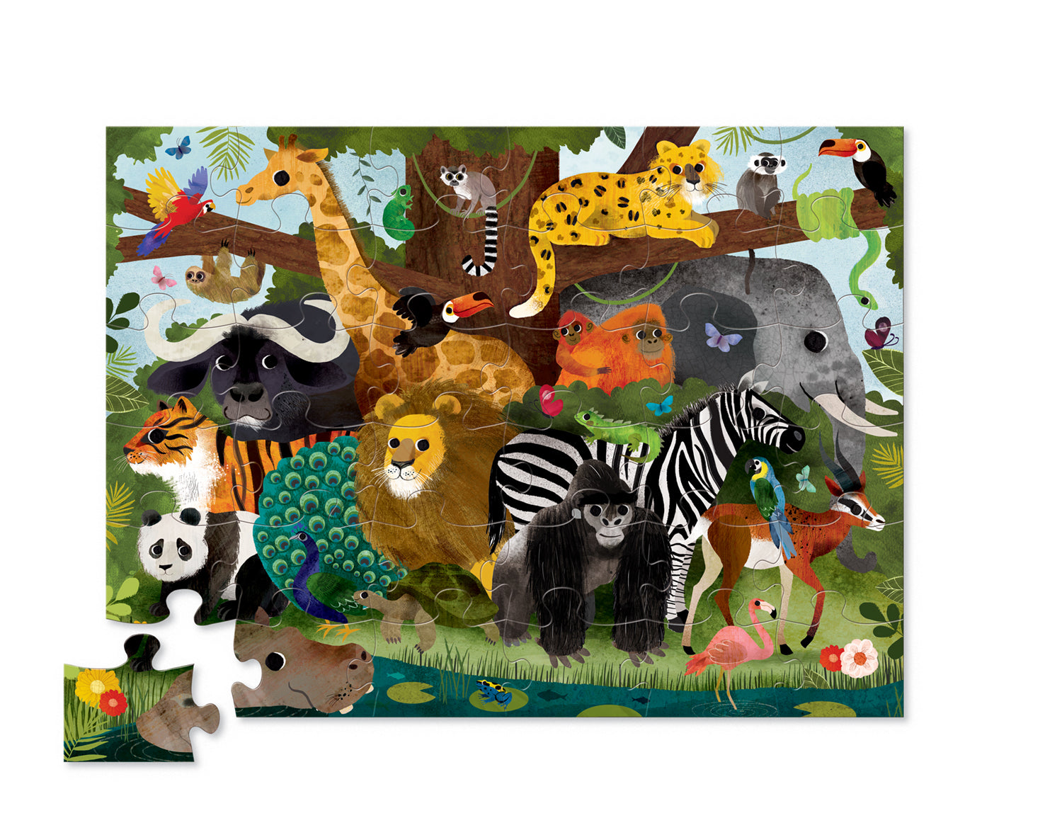Classic Floor Puzzle 36 pc | Jungle Friends